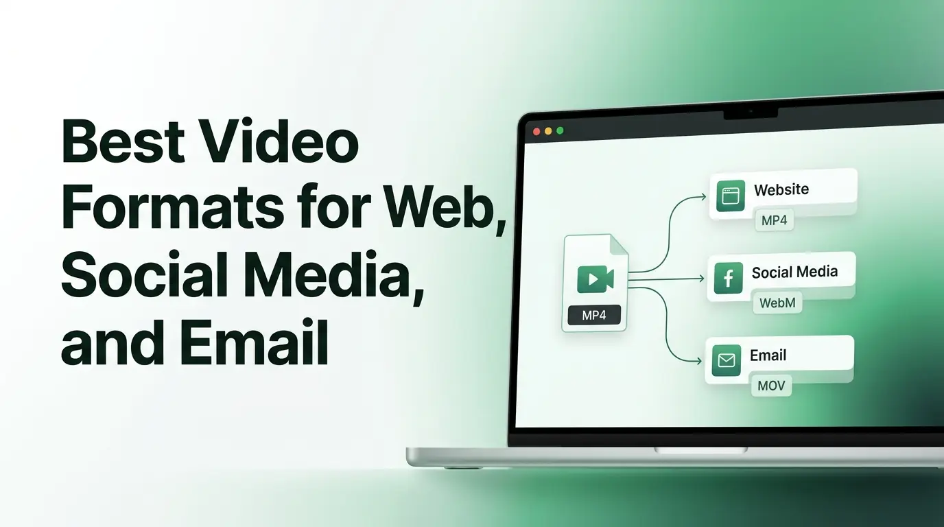 Best Video Formats for Web, Social Media, and Email