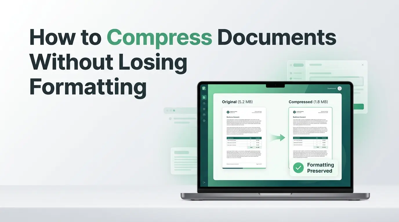 How to Compress Documents Without Losing Formatting